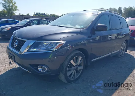 2014 Nissan Pathfinder Platinum из США, поврежденный, VIN 5N1AR2MM7EC628495
